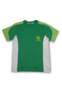 T136 t恤工作室 t-shirts design  團體訂製班衫公司   深綠色撞色灰色、淺綠色